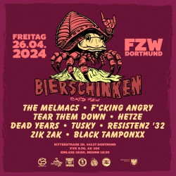 Bierschinken eats FZW in Dortmund am 26.04.2024